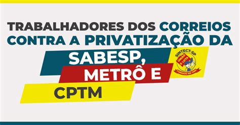 Solidariedade à greve da Sabesp CPTM e Metrô Trabalhadores dos