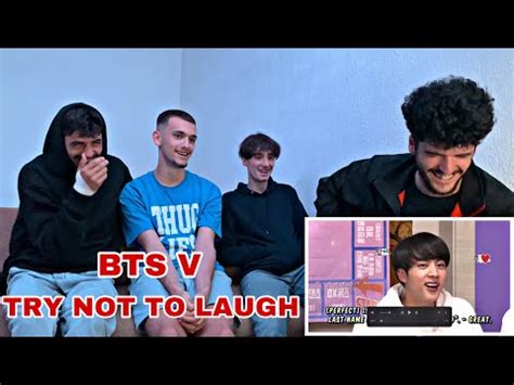 TRY NOT TO LAUGH WITH BTS V MTF ZONE REACTION YouTube