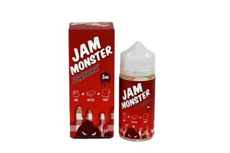 Jam Monster Strawberry 100ml Vape Juice E Liquid 3mg Lazada Ph