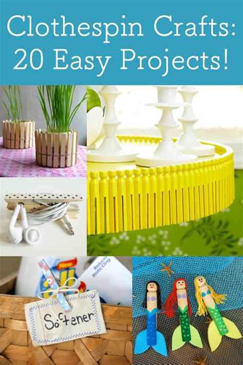 Clothespin Crafts 20 Fun And Easy Projects Diy Candy