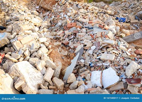 Valencia, Spain - August 6, 2019: Debris Thrown in an Illegal Landfill ...