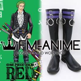 One Piece Film Red Roronoa Zoro Cosplay Shoes Boots Anime Cosplay