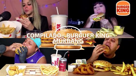 Asmr Mukbangers Brasil Comendo Burguer King Compilado Youtube