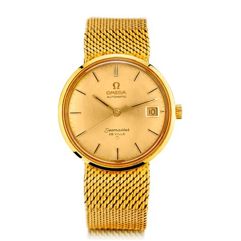 Omega Seamaster De Ville In 18kt Yellow Gold Van Rijk