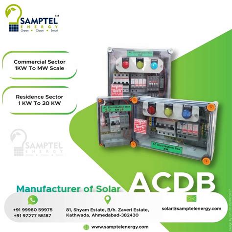 Samptel Energy Is A Leading Manufacturer And Exporter Of Designed And Customized Solar Acdb