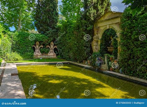 Pubol Spain May Fountain At Castell Gala Dali De Pub