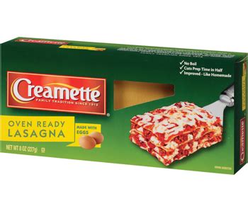 Creamette No Boil Lasagna Recipe On Box - Bios Pics