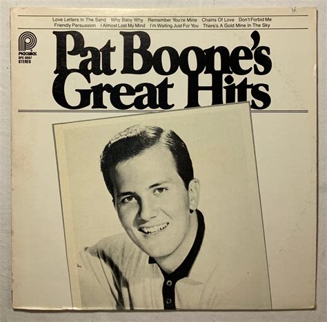 Pat Boones Greatest Hits Vintage Vinyl Record Album 1978 Etsy