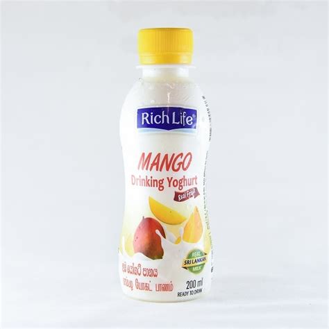 Richlife Mango Drinking Yoghurt 180ml Glomarklk