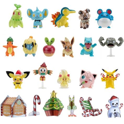 Pokemon Kalendarz Adwentowy Oryginalny Unikalnych Figurek Jazwares