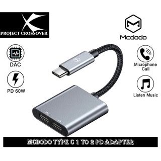 Mcdodo Original W Pd Usb C To Dual Type C To Splitter Headphone