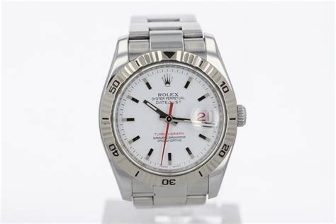 Rolex Datejust Turn O Graph White Dial 18k Gold Stainless Steel Men S