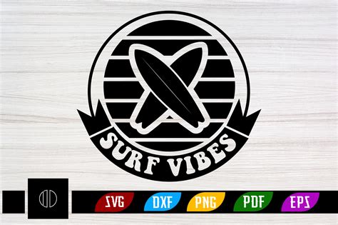 Surf Vibes Retro Svg Designs Graphic By Ijdesignerbd777 · Creative Fabrica