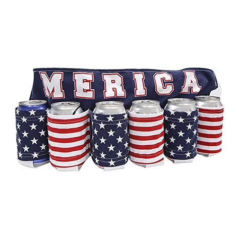 Chmadoxn Independence Day Themed Drink Holder Beer Belt Creative Picnic