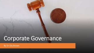 Corporate Governance Presentation PPT