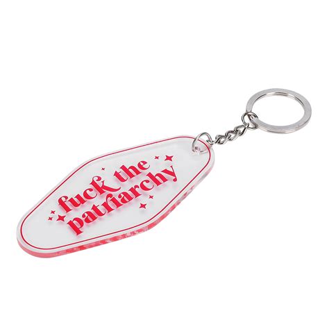 Fuck The Patriarchy Keychain Feminist Motel Keychain Retro Women Empowerment Etsy