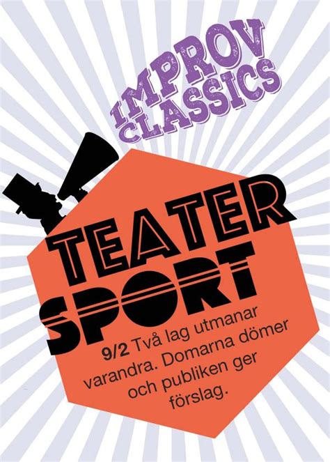 Improv Classics Teatersport Stockholm Göteborg 9 Feb