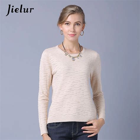 Jielur Fall Spring New Woman Sweater Pullovers Europe Long Sleeve