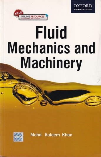 Fluid Mechanics And Machinery Mohd Kaleem Khan Oxford