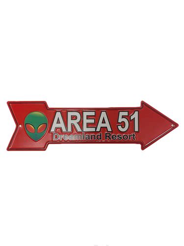 Area 51 Dreamland Resort Metal Sign | area-51