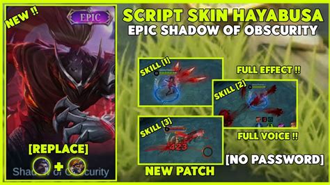 Script Skin Hayabusa Epic Shadow Of Obscurity No Password Full Efect