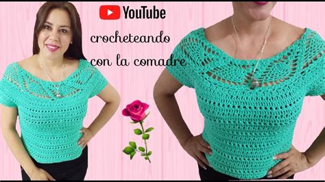 Tutorial Como Tejer Hermosa Blusa De Pi As A Crochet Parte