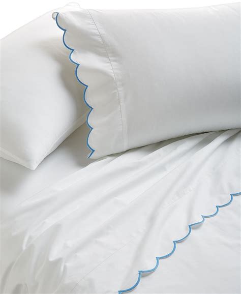 Martha Stewart Collection Closeout Scalloped 400 Thread Count 100