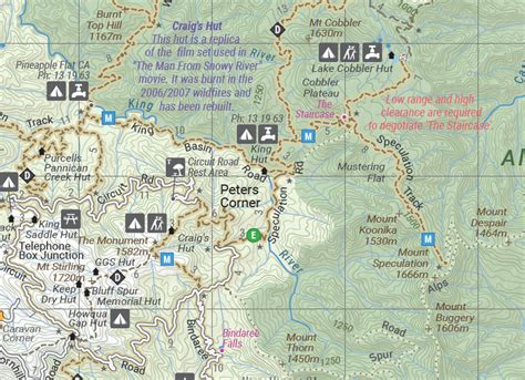 The Victorian High Country Wall Map Hema Maps Online Shop