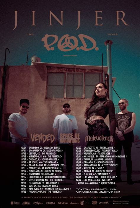 Jinjer Tour 2024 Raf Oneida