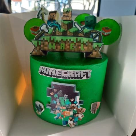 Gâteau anniversaire Minecraft Mycake Academy