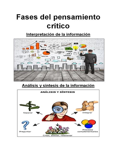 Fases Del Pensamiento Crítico Pdf