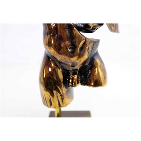 Vintage bronzen sculptuur van Richard Richèse Van Hauwaert 1970