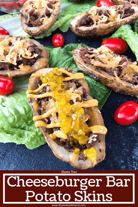 Cheeseburger Potato Skin Bar Three Olives Branch