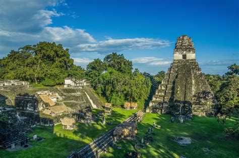 Tikal Maya Temple on a Sunny Morning Stock Image - Image of travel, guatemala: 267148171