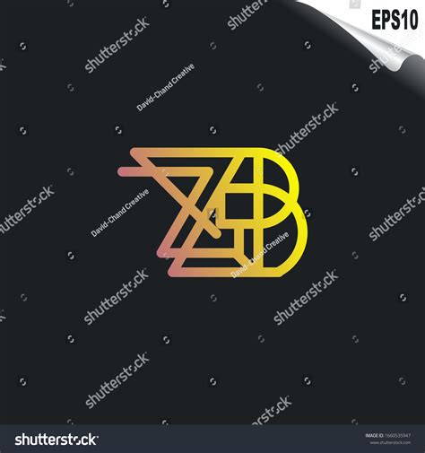 Initial Zb Logo Monogram Design Template Stock Vector Royalty Free