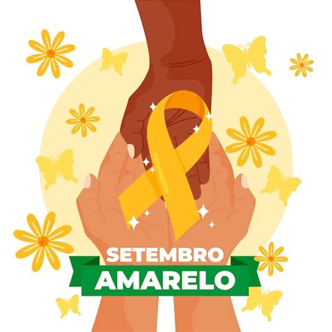 Setembro Amarelo Concept Vector Gratis