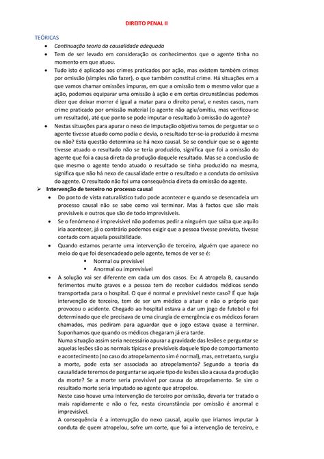 Direito Penal Ii Resumos De Aulas E Casos Pr Ticos Direito Penal Ii