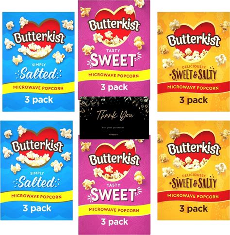 Butterkist Microwave Popcorn Multipack Of 3 Butterkist Popcorn Sweet