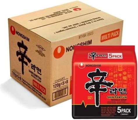 Nong Shim Shin Ramyun Noodles Nongshim Spicy Ramen 120g 40 Packs 8801043022071 Ebay