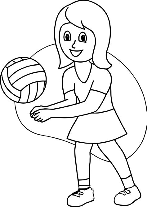 Coloring Pages Volleyball Colette Cockrel