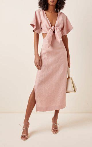 Clarissa Tie Front Midi Dress By Three Graces London Moda Operandi