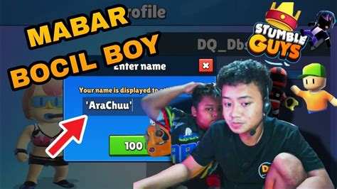 Mabar Stumble Guys Bareng Bocil Pakai Skin Cewek Pantai Live