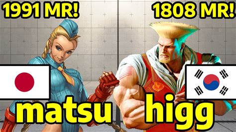 Street Fighter Matsu Cammy Vs Higg Guile K Master