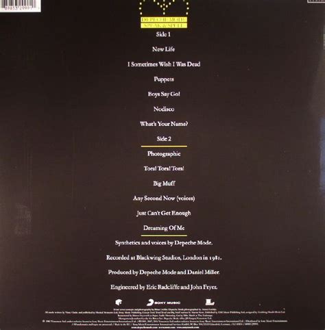 DEPECHE MODE - Speak & Spell Vinyl at Juno Records.