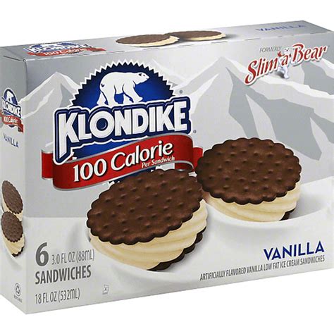 Klondike Ice Cream Sandwiches 100 Calorie Vanilla Sandwiches Bars