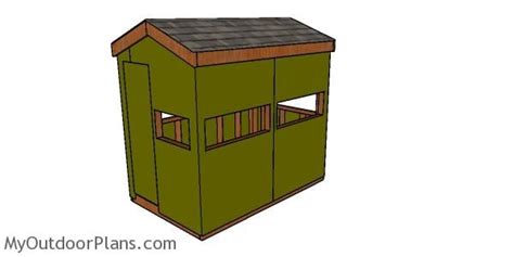 Deer Blind Plans 4x6 | MyOutdoorPlans