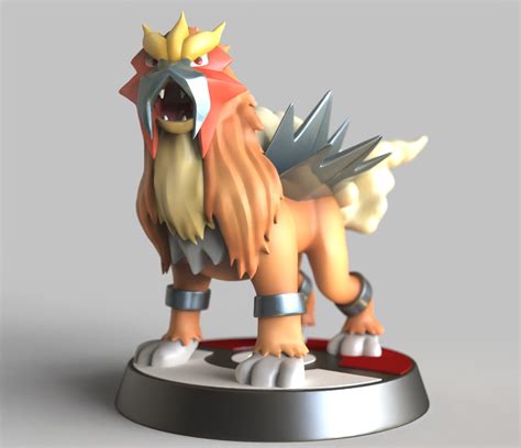 Fichier Stl Entei Legendaire Fan Art Figurine Pok Mon