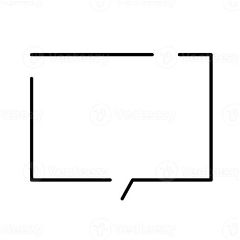 rectangle bubble speech 20950667 PNG