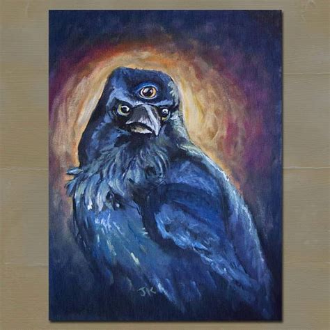 Game Of Thrones Three Eyed Raven Acrylic Painting