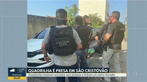 Polícia prende quadrilha de assaltantes em São Cristóvão Bom Dia Rio